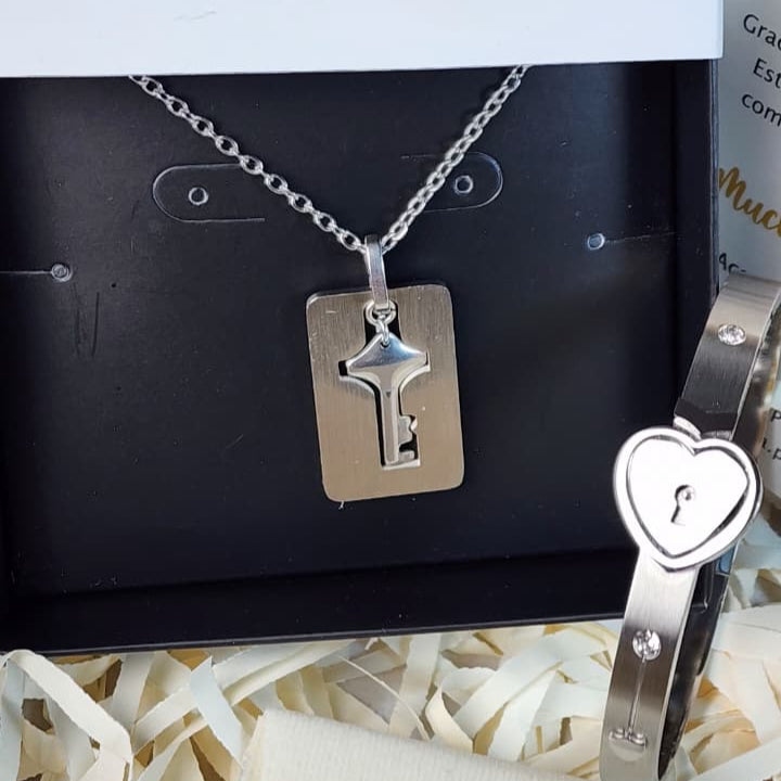 Box Key Love - Dorado / Plateado