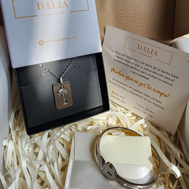 Box Key Love - Dorado / Plateado