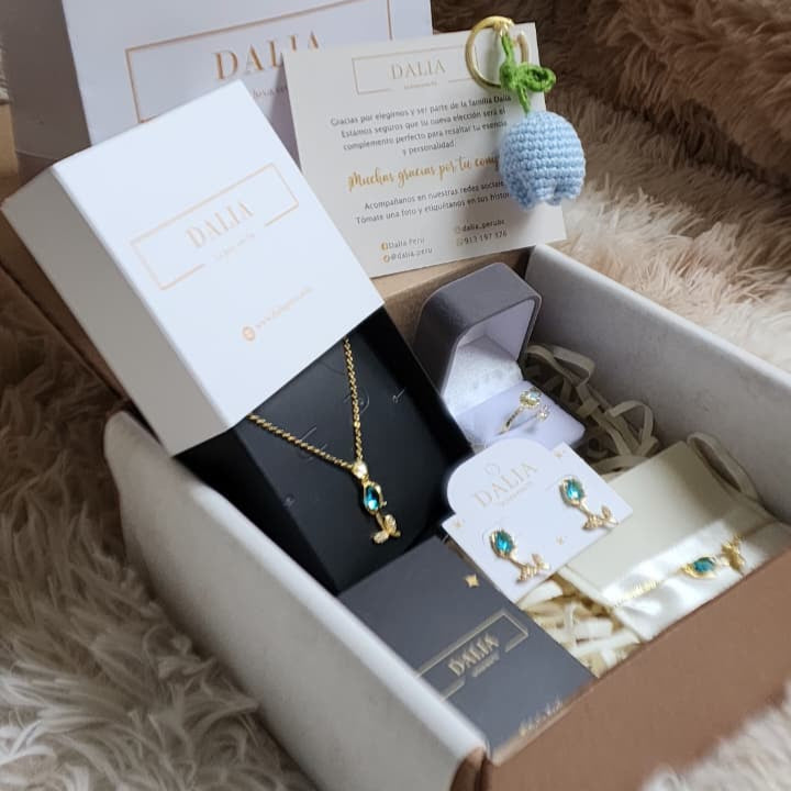 Box Tulipán Cielo - (Celeste) Full Set de 4 Accesorios