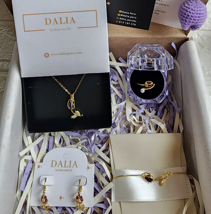 Box Tulipán Ilusión - (Lila) Full Set de 4 Accesorios