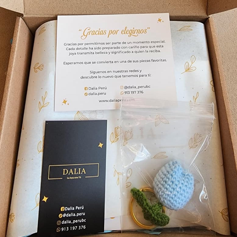 Box Tulipán Cielo - (Celeste) Full Set de 4 Accesorios