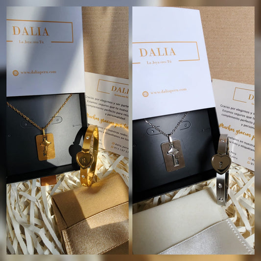 Box Key Love - Dorado / Plateado