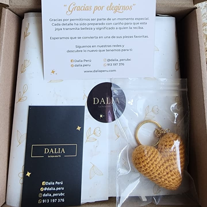 Box Key Love - Dorado / Plateado