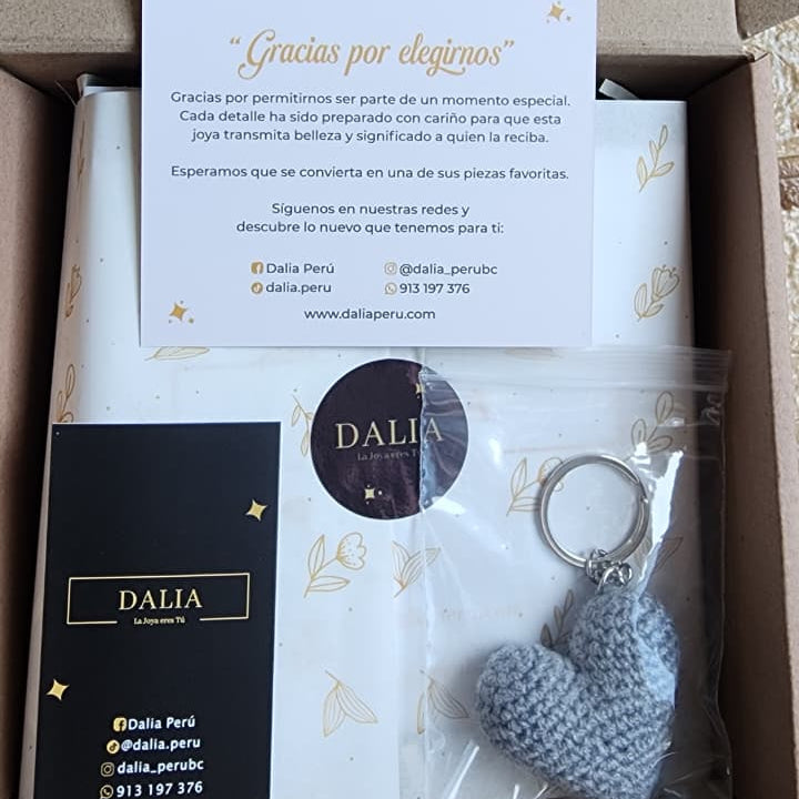 Box Key Love - Dorado / Plateado