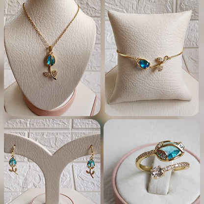 Box Tulipán Cielo - (Celeste) Full Set de 4 Accesorios